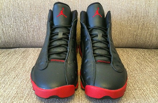 New Women Air Jordans 13 Black Red - Click Image to Close