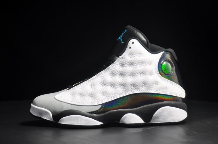 2015 New Earl White Black Grey Jordans 13 - Click Image to Close