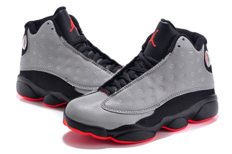 2015 New Grey Black Red Air Jordans 13 - Click Image to Close