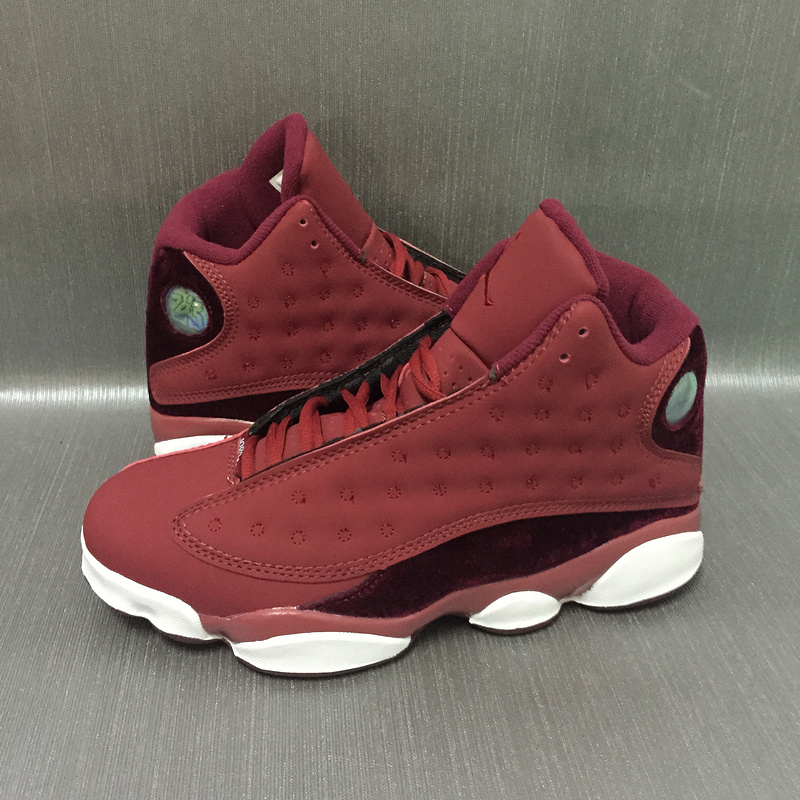 2017 Jordan 13 Heiress Wine Red Shoes