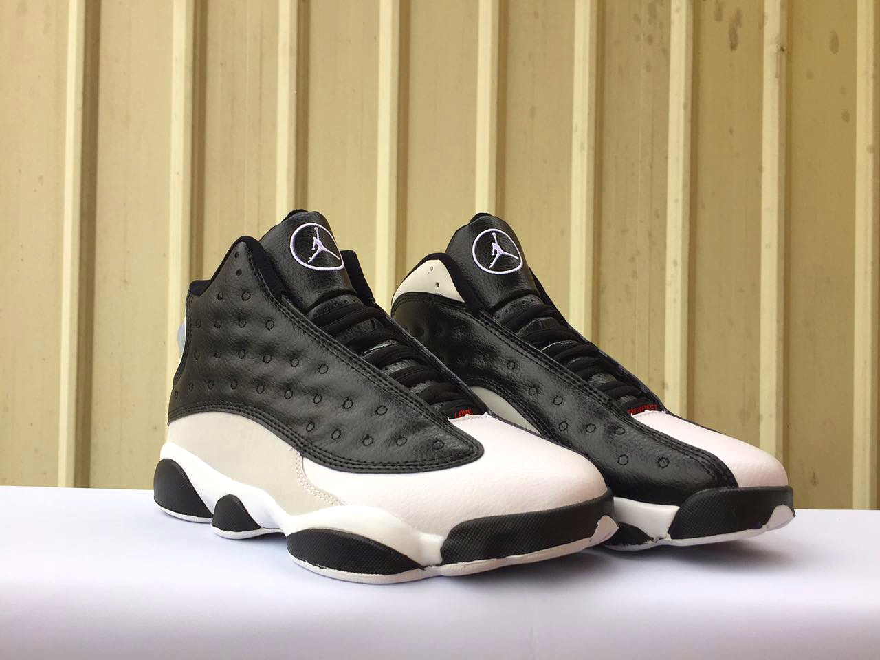 2017 Jordan 13 Love Black White Shoes