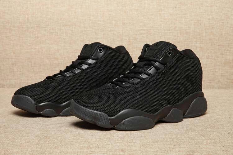 2016 Jordan 13 Low Flyknit All Black Shoes