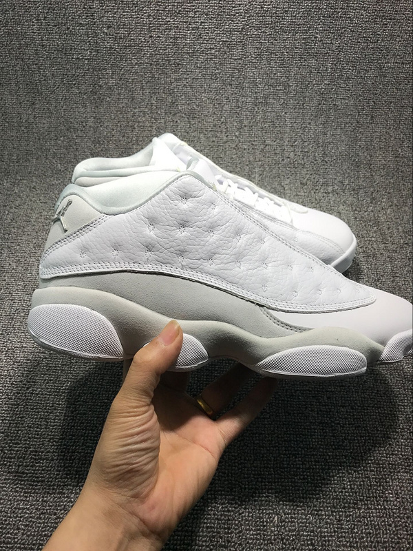 2017 Jordan 13 Low White Cat Shoes