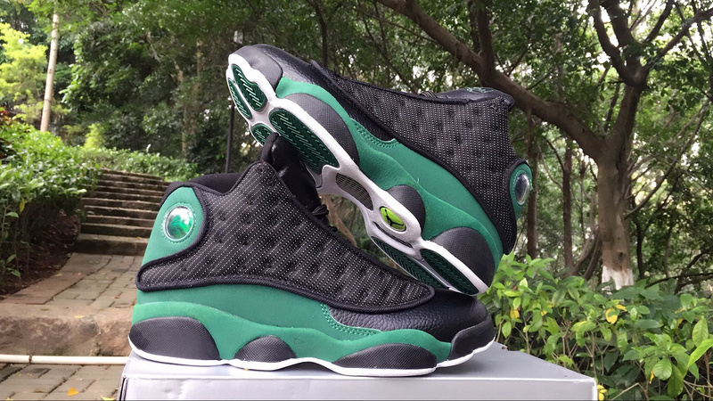 2017 Jordan 13 Ray Allen Black Green Shoes