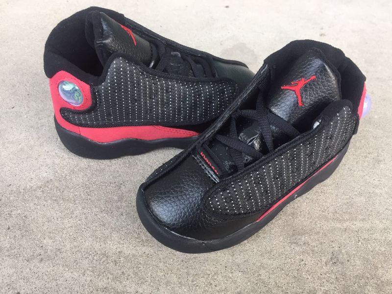 2016 Jordan 13 Retro Black True Red Shoes For Kids