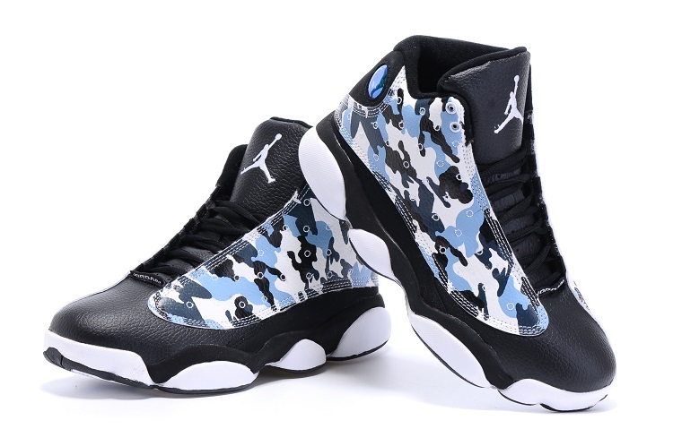 2015 Air Jordan 13 Retro Blue Black White Shoes