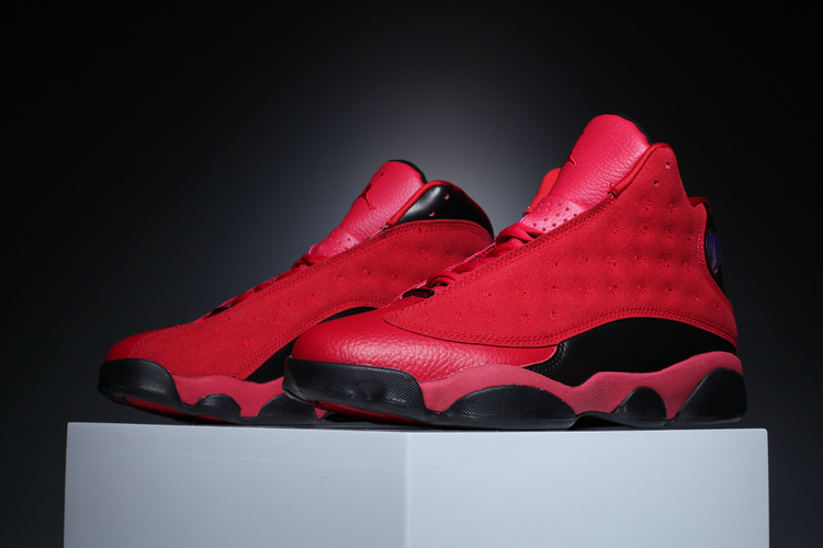 2016 Jordan 13 Retro Red Black Scratch Music Shoes - Click Image to Close