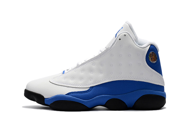 New Air Jordan 13 Retro White Blue Shoes - Click Image to Close