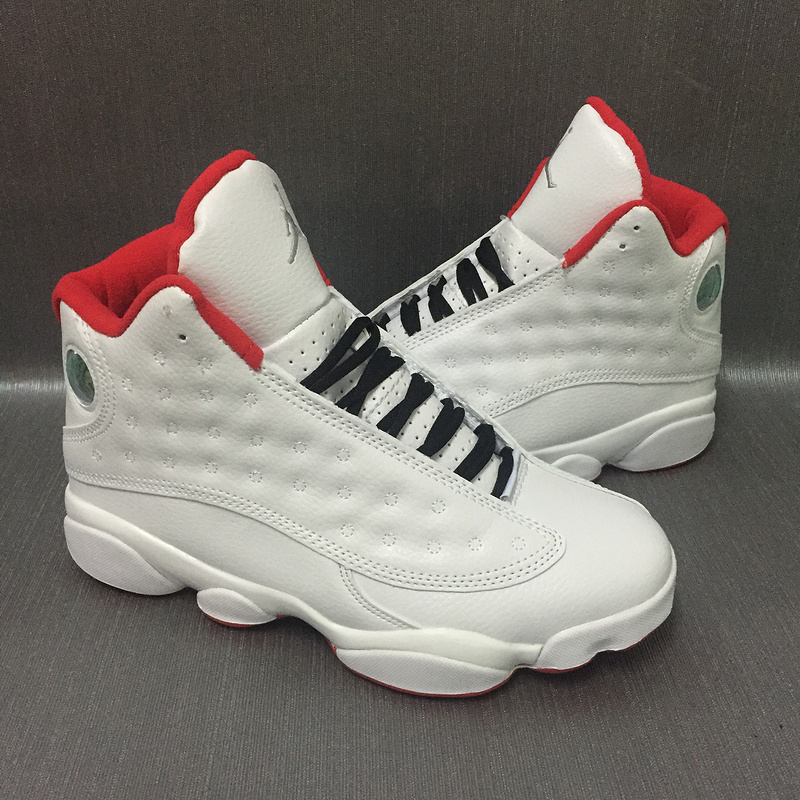 2017 Jordan 13 Retro White Red - Click Image to Close