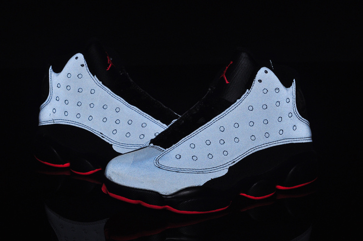 New Air Jordan 13 White Black Red For Kids - Click Image to Close