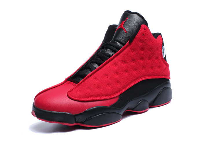 2016 Jordan 13 Wool Red Black Shoes
