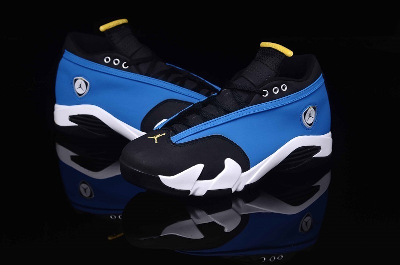 Latest Air Jordan 14 Low Blue Black For Women