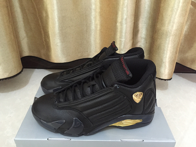 retro 14 black and gold