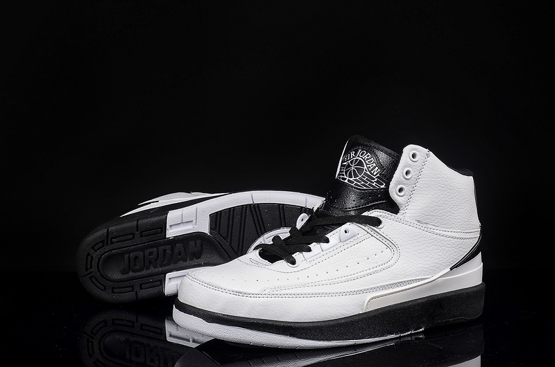 2016 Air Jordan 2 Retro White Black Shoes