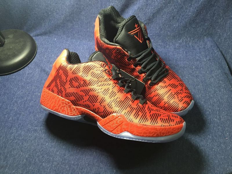 2016 Air Jordan 29 Low Orange Black - Click Image to Close