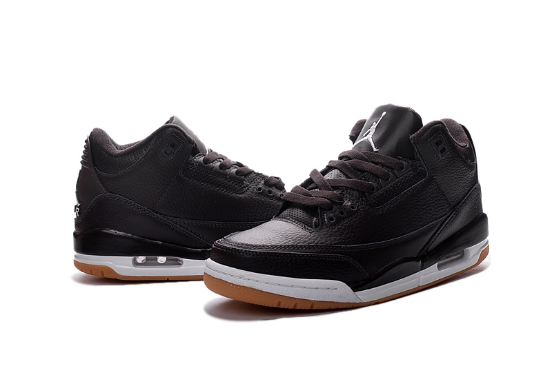 2016 Jordan 3 Black Navy Gum Shoes - Click Image to Close