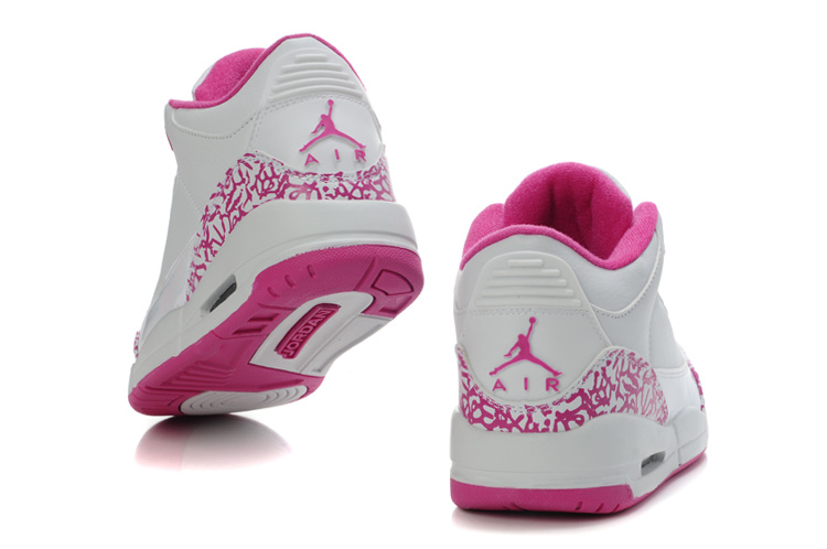 New Air Jordan 3 White Pink For Women - Click Image to Close