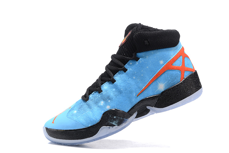 2016 Jordan 30 Westbrook Blue Black Orange Shoes