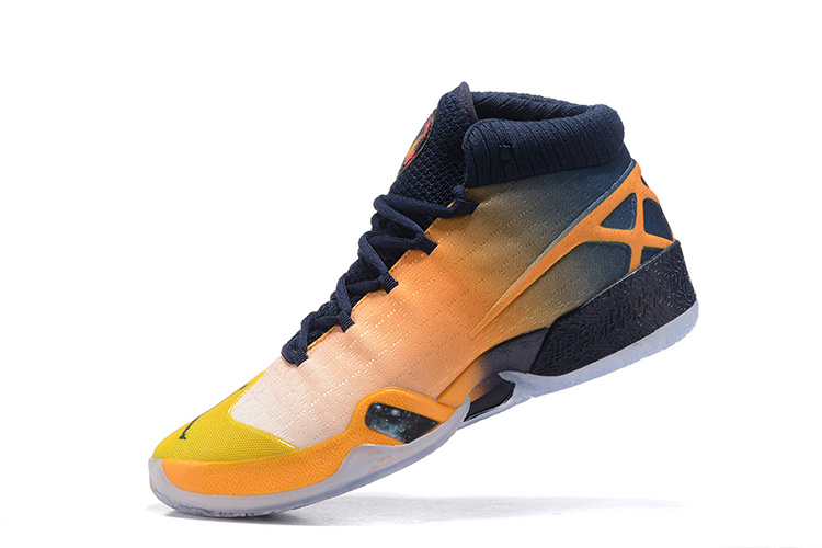 2016 Jordan 30 Westbrook Yellow Black Orange Shoes