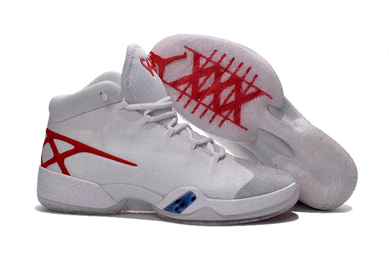 2016 Jordan 30 White Red Shoes