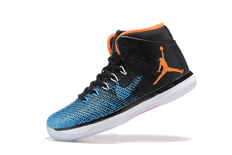 2016 Jordan 31 Black Blue Orange Sneaker - Click Image to Close