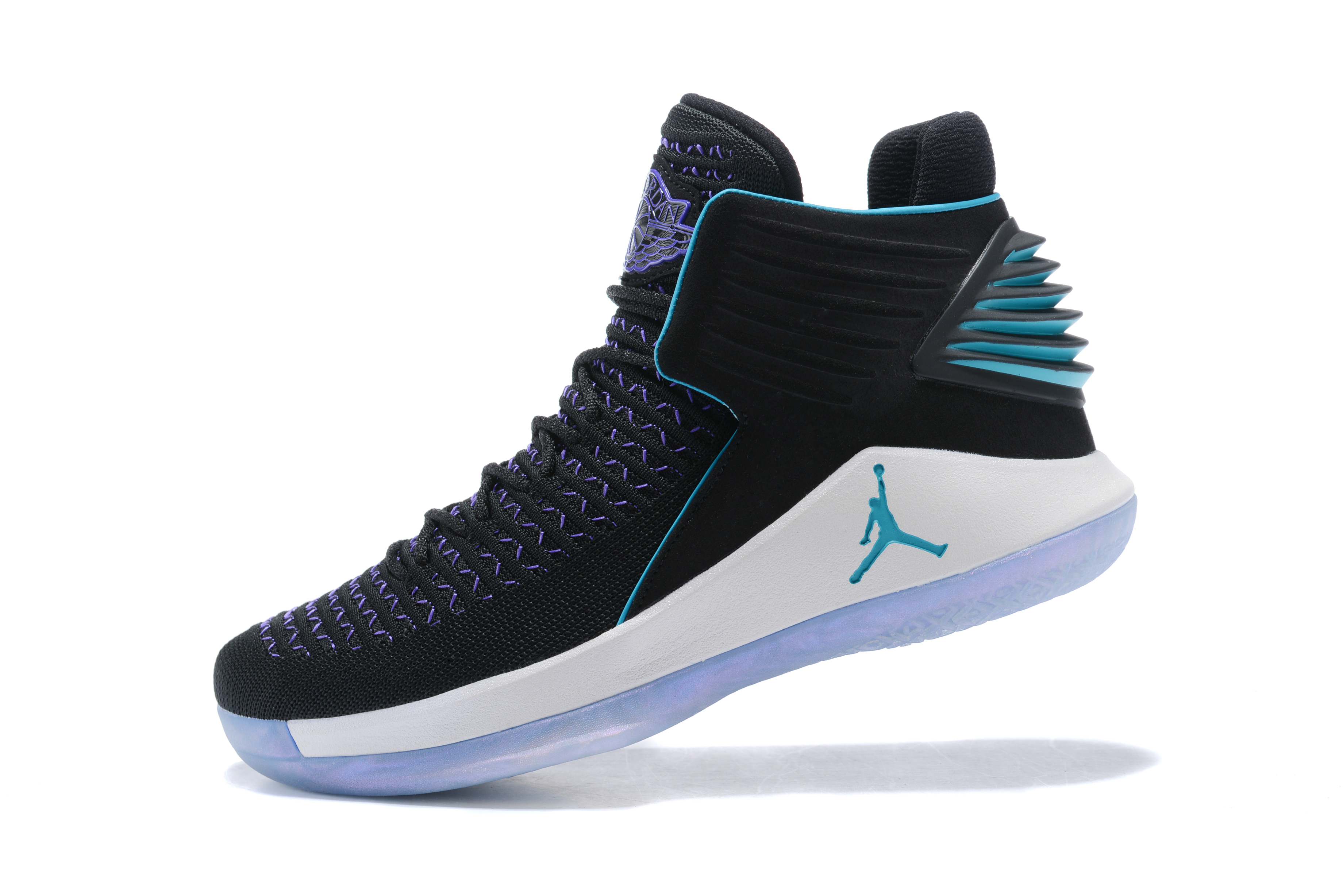 2017 Jordan 32 High Black Purple Jade