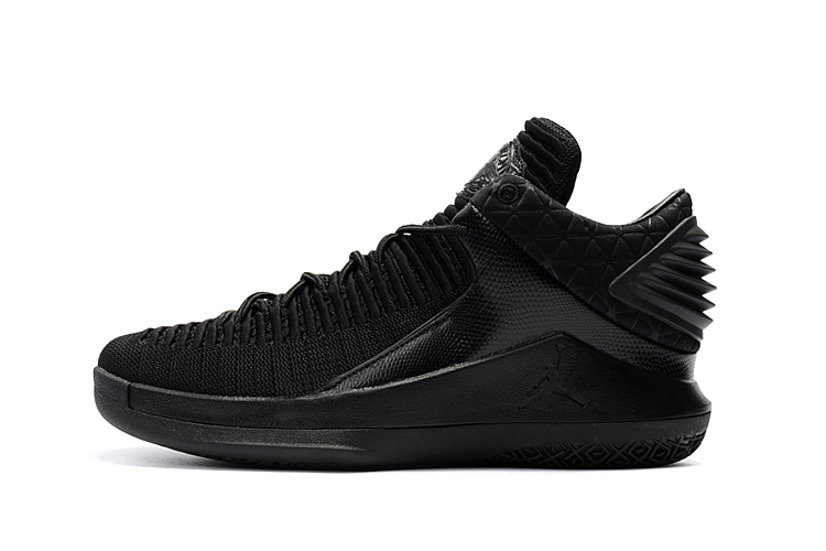 2017 Jordan 32 Low All Black Shoes