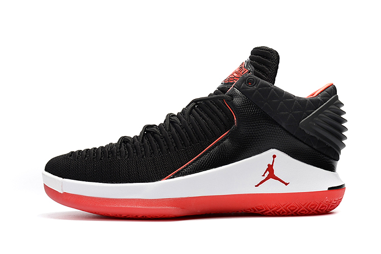 2017 Jordan 32 Low Black White Red Shoes