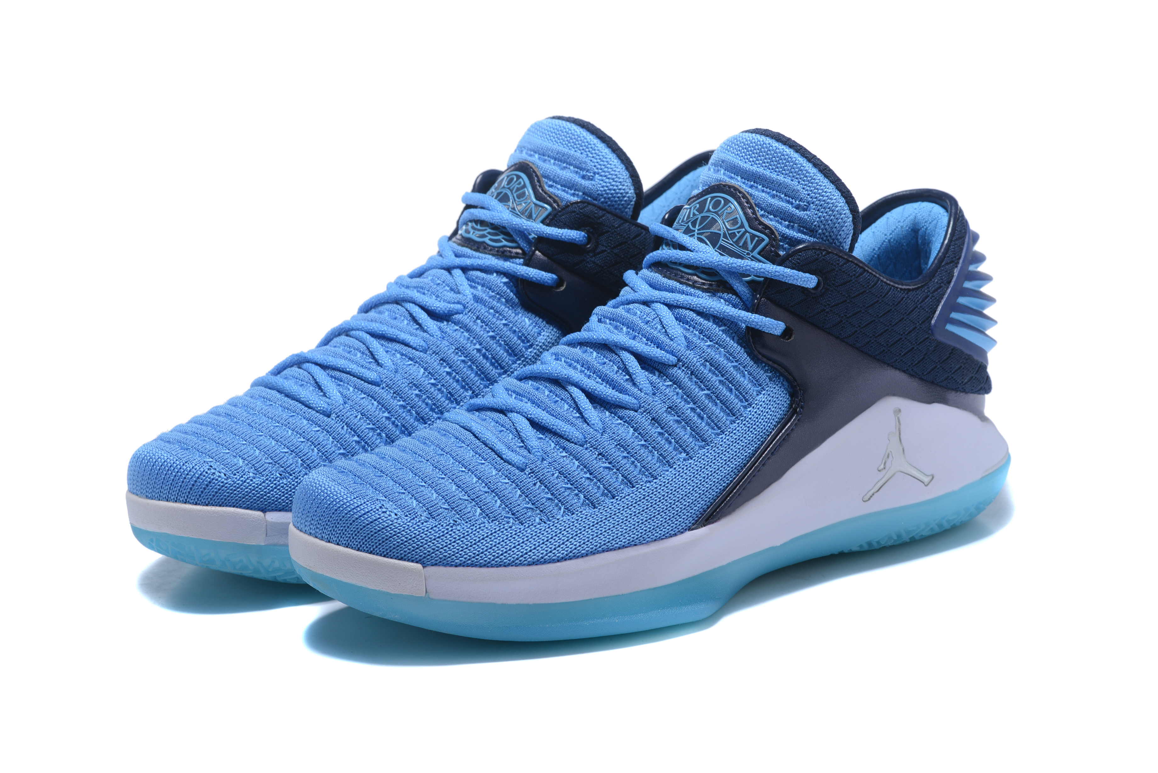 2018 Jordan 32 Low Blue Black White - Click Image to Close