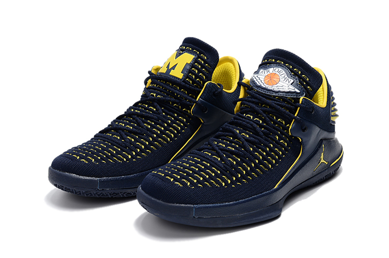 2017 Jordan 32 Low Blue Yellow - Click Image to Close