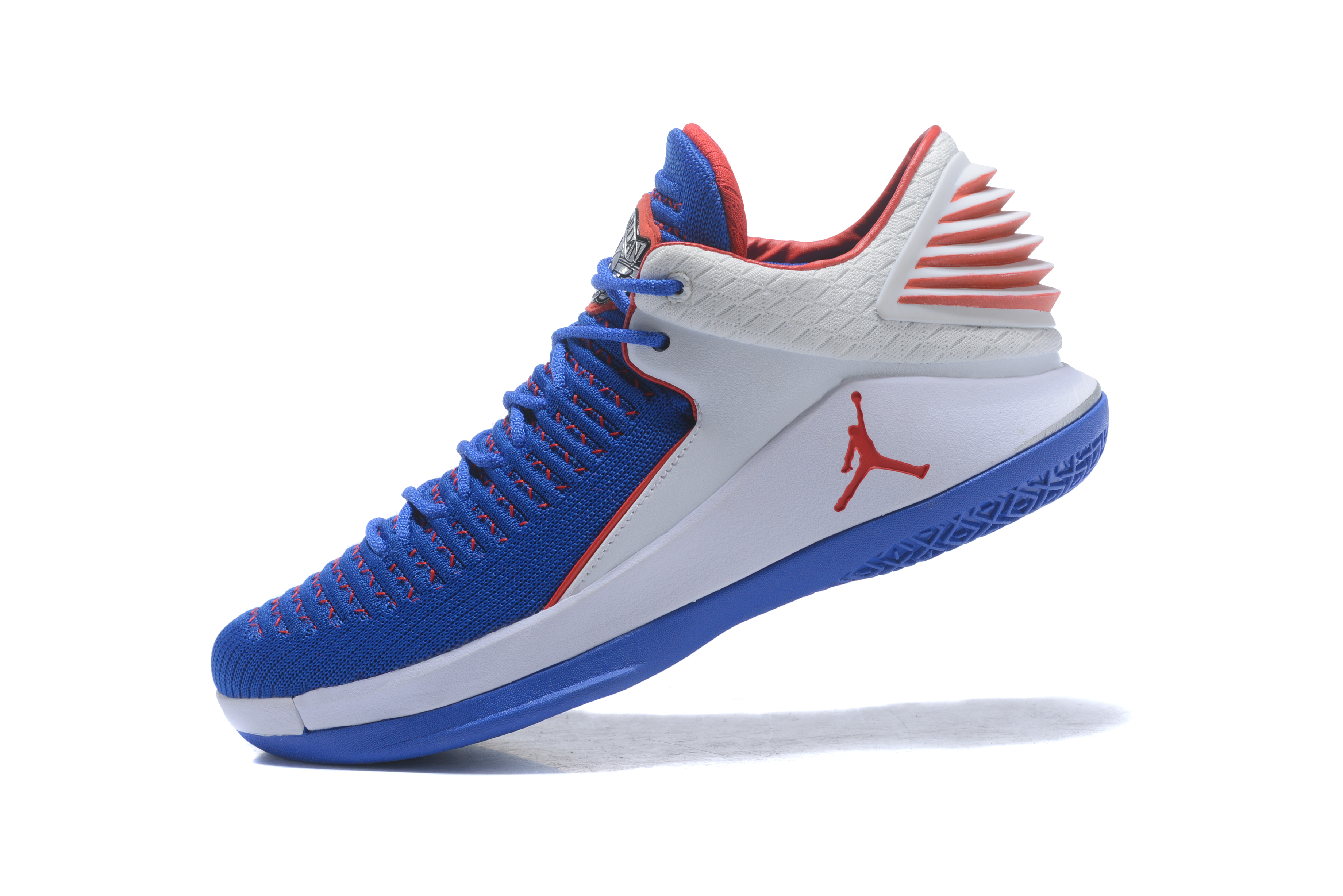 2018 Jordan 32 Low Sea Blue White Red - Click Image to Close