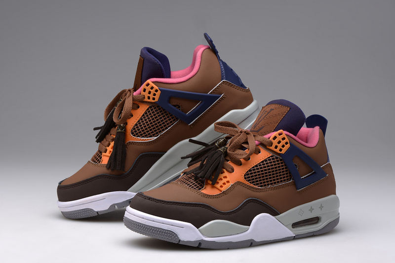 2016 Jordan 4 Grey Brown Shoes