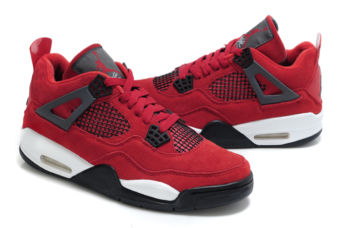 jordan 4 red suede