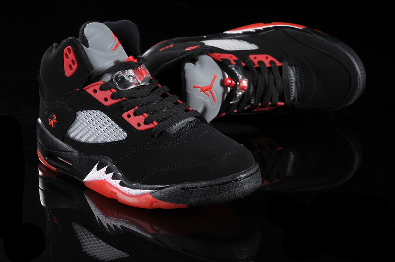 Air Jordan 5 Black Red White