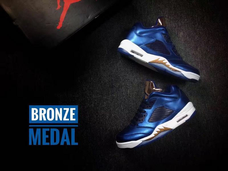 2016 Jordan 5 Low Bronze Medal Shoes