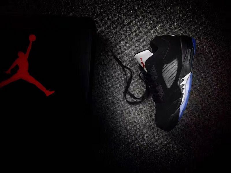 2016 Jordan 5 Low Metallic Black Shoes