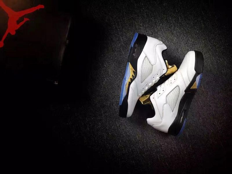 2016 Jordan 5 Low Metallic Gold Shoes