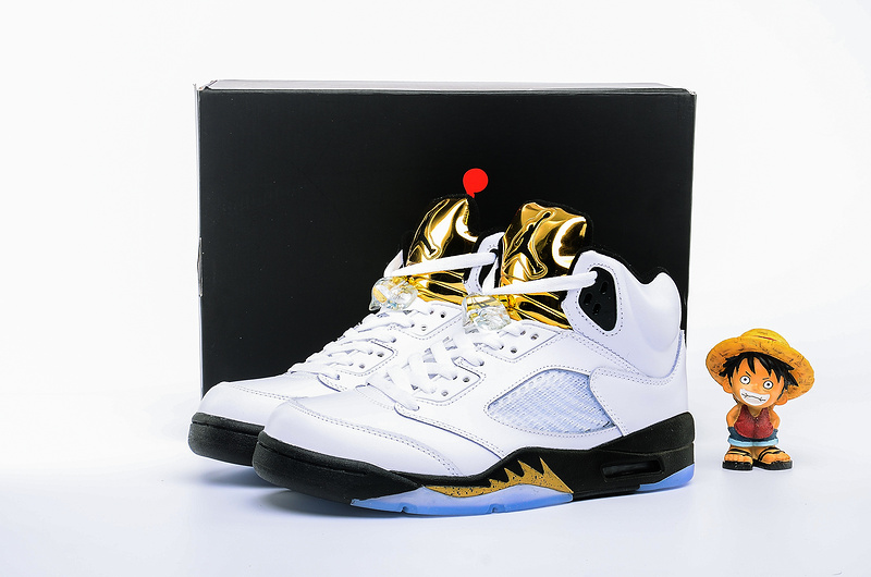 2016 Jordan 5 Olympic White Black Gold