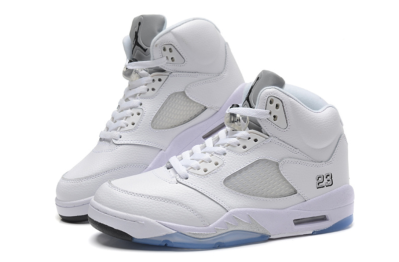 2015 New Jordans 5 Retro All White - Click Image to Close