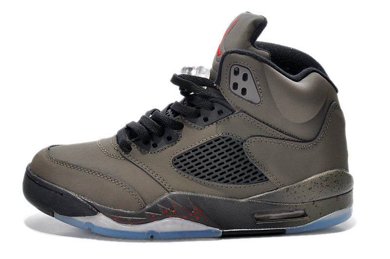 2015 Air Jordan 5 Retro Army Black Shoes