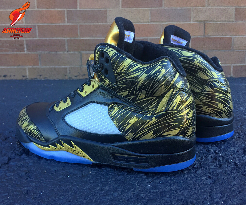 2016 Jordan 5 Retro Black Gold Shoes