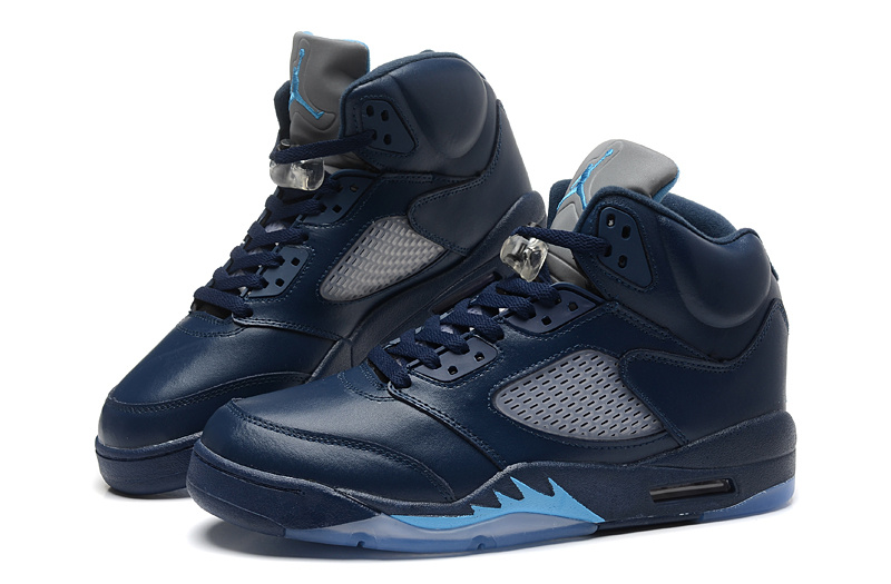 2015 Air Jordan 5 Retro Dark Blue Shoes - Click Image to Close