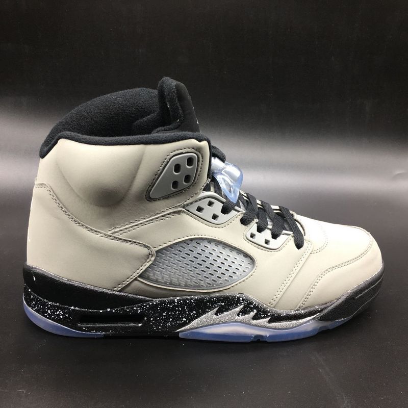 2016 Air Jordan 5 Retro Grey Black Basketball Shoes