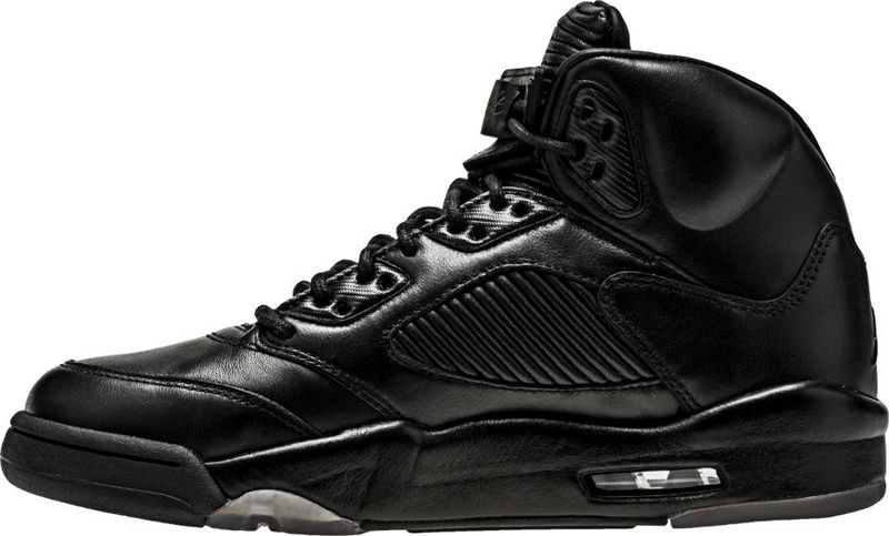 2017 AirJordan 5 Retro Joint All Black Shoes