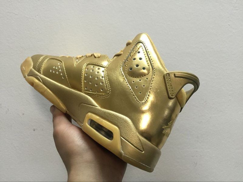 2016 Air Jordan 6 All Gold For Women