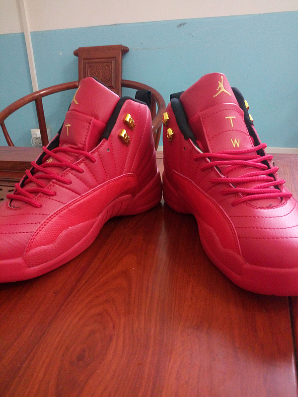 2016 Air Jordan 12 All Red Gold