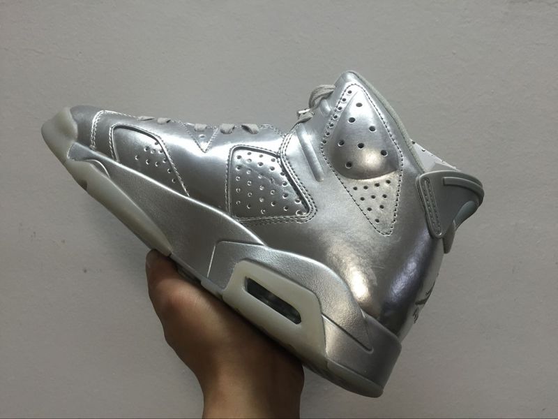 2016 Air Jordan 6 All Silver