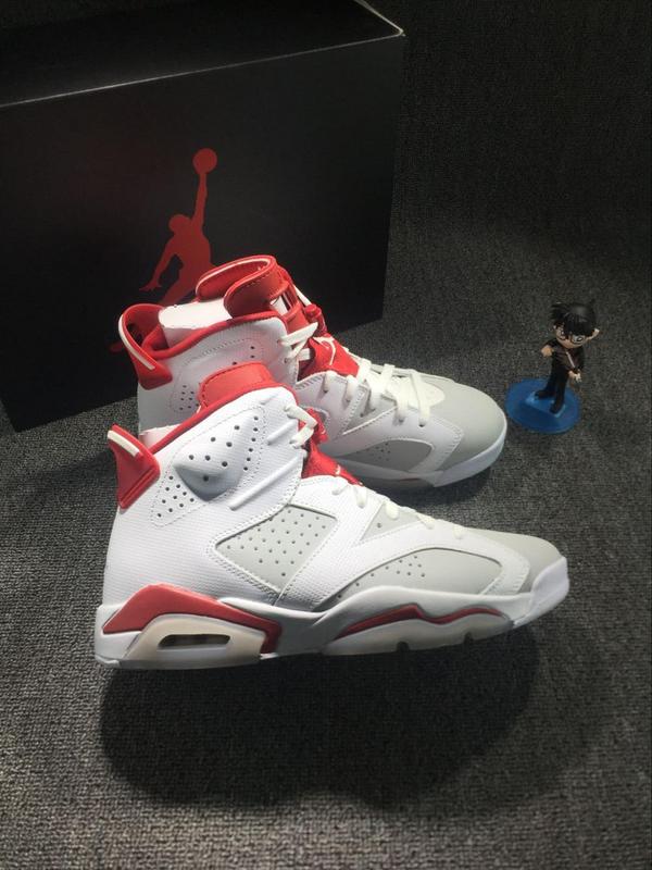 2016 Jordan 6 Hare White Red Shoes