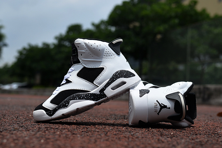 2016 Jordan 6 Retro Oreo Black White For Kids