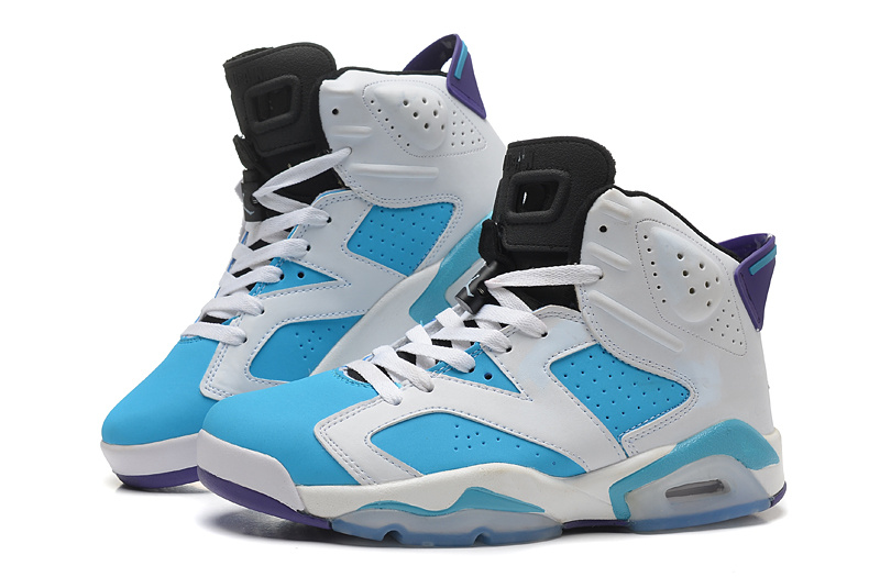 2015 New White Bbay Blue Air Jordan 6 Retro Shoes